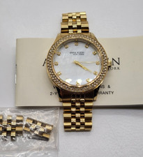 Relógio Anne Klein York aço inoxidável tom dourado mostrador em madrepérola - 12/7742MPGB comprar usado  Enviando para Brazil