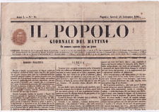 Napoli 1861 popolo usato  Sannicandro di Bari