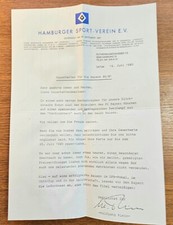 Hsv hamburger brief gebraucht kaufen  Hamburg