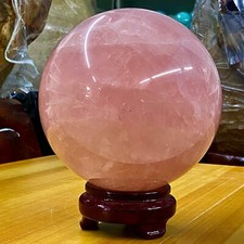Bola de cristal rosa natural 8,81 lb - Bola de pedra de sucesso pedra cintilante, usado comprar usado  Enviando para Brazil