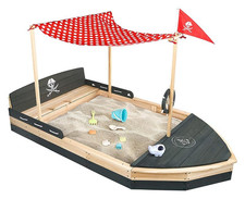 Piratenschiff sandkasten boot gebraucht kaufen  Berlin