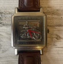 Usado, Relógio de quartzo Fossil autêntico motocicleta LE-9422 - Pulseira original - Precisa de bateria. comprar usado  Enviando para Brazil