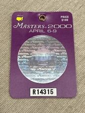 2000 masters badge for sale  West Jordan