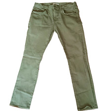 Jeans feminino Seven 7 For All Mankind 31x26" verde perna reta desgastado 31x26" comprar usado  Enviando para Brazil