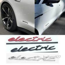 Placa de identificação adesiva elétrica emblema corpo lateral porta-malas traseiro carro ABS 3D comprar usado  Enviando para Brazil