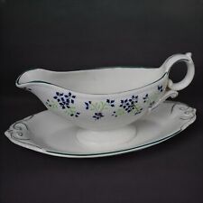 Saucière fleurs faïencerie d'occasion  Ribemont