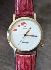 Art Themed Time Line Unisex 33mm Silver Tone Quartz Watch Paint Brush Hands comprar usado  Enviando para Brazil