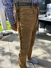 Lederhose bikerhose schnurlede gebraucht kaufen  Kaufering
