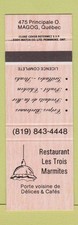 Matchbook cover restaurant d'occasion  Expédié en Belgium