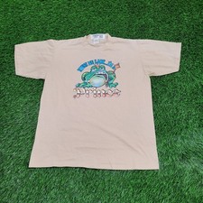 Camisa Vintage Anos 80 Funny Frog Prince Média 20x25 Bege comprar usado  Enviando para Brazil