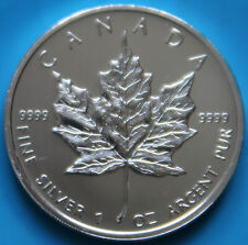 1 uncja Maple Leaf 1988 - 2023 - 5 dolarów Kanada 999 Ag. + Prywatny znak + WildLife na sprzedaż  Wysyłka do Poland