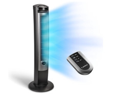 Ventilador de torre LASKO oscilante 42" controle remoto, temporizador 3 velocidades silenciosas prata (G), usado comprar usado  Enviando para Brazil