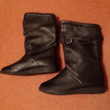 Leder stiefel schwarz gebraucht kaufen  Mannheim
