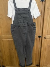 Stretch dungarees grey for sale  BOURNEMOUTH