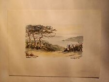 Aquarelle paysage provençal d'occasion  Meung-sur-Loire