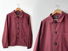 Jaqueta Herringbone Algodão Sarja Chore Desbotada Oxblood Vermelha - P M G GG comprar usado  Enviando para Brazil