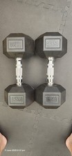 Hex dumbbells 15kg for sale  CROYDON