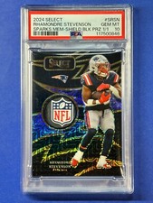 RHAMONDRE STEVENSON 2024 Select 1/1 BLACK SHIELD PSA 10 Sparks Patriots #SRSN comprar usado  Enviando para Brazil