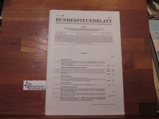 Bundessteuerblatt ausgabe teil gebraucht kaufen  Dortmund