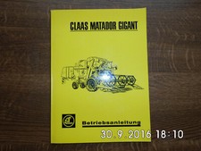 Betriebsanleitungen claas merc gebraucht kaufen  Stadtlohn