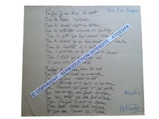 André verdet poème d'occasion  Grasse