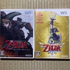 Nintendo Wii The Legend of Zelda Twilight Princess & Skyward Sword CONJUNTO japonês comprar usado  Enviando para Brazil