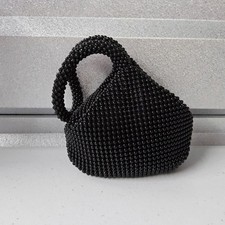 Bolsa de noite com miçangas bolsa de embreagem com alça preta elegante bolsa de festa comprar usado  Enviando para Brazil