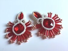 Orecchini soutache rosso usato  Monte San Pietro