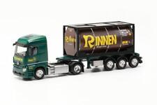 Herpa LKW MB Actros 11 Streamspace Tank-Cont-Sz Rinnen 316637, usado comprar usado  Enviando para Brazil