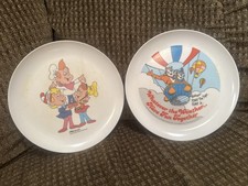 Lote de pratos Peter Pan 84 85 Kellogg's TONY THE TIGER & TONY JR. Rice Krispies, usado comprar usado Lote de pratos Peter Pan 84 85 Kellogg's TONY THE TIGER & TONY JR. Rice Krispies, usado comprar usado  Enviando para Brazil