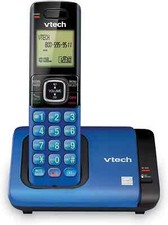 Usado, Telefone sem fio expansível VTech identificador de chamadas chamada em espera DECT 6.0 1 aparelho azul comprar usado  Enviando para Brazil