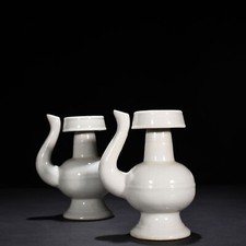 8,3" China dinastia ming marca yongle par de porcelana esmalte branco vaso de flores frutas comprar usado  Enviando para Brazil