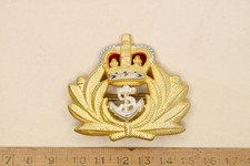 Insignia De Gorra De Oficial De La Marina Real QEII Militar Con Dorado Y Esmalte comprar usado  Enviando para Brazil