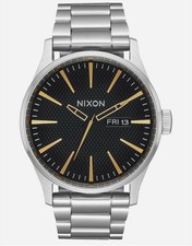 Relógio Nixon unissex sentinela aço inoxidável, cinza/dourado  comprar usado Relógio Nixon unissex sentinela aço inoxidável, cinza/dourado  comprar usado  Enviando para Brazil