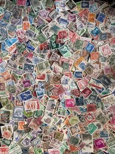 1000 estampillas diferentes de todo el mundo con muchas de tamaño pequeño.  Algunos usados hace siglo. segunda mano  Embacar hacia Mexico