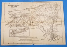 Usado, Carrinhos Map Railway New York Blum's Commercial Travelers Systems 1921 junções comprar usado  Enviando para Brazil