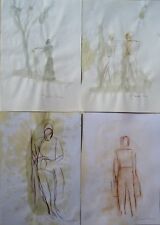 Usado, FIGURAS série desenhos pinturas a óleo esboços coleção arte original etude comprar usado  Enviando para Brazil