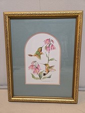 Hummingbirds watercolor print for sale  Tucker