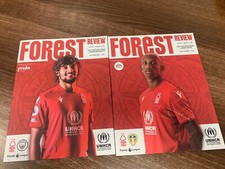 Nottingham forest programmes for sale  NOTTINGHAM