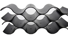Suporte empilhável preto plástico rígido onda garrafa de vinho rack-12 garrafas comprar usado  Enviando para Brazil