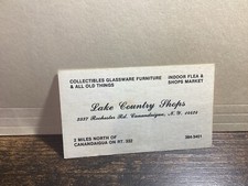 Vintage business card for sale  Concord