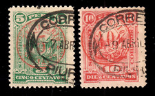 Peru XIV, XV, 2 Werte Ausgabe der Aufständischen in Nordperu 1895, gestempelt comprar usado  Enviando para Brazil