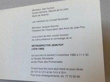 Carte invitation rétrospectiv d'occasion  France