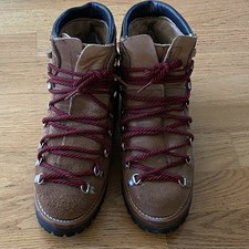 Botas Milo Masculinas 8 Montanhismo Caminhada Couro Camurça Vibram Montagna Vintage EUA comprar usado  Enviando para Brazil