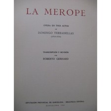 Terradellas domingo merope d'occasion  Blois
