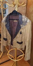 Wildlederjacke hellbraun weste gebraucht kaufen  Vöhrenbach