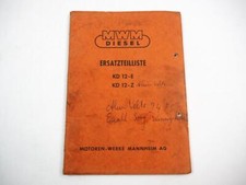 Mwm dieselmotor ersatzteillist gebraucht kaufen  Merseburg