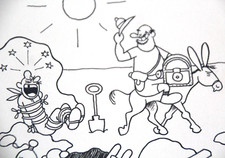 Comic riginalzeichnung wawra gebraucht kaufen  Stockstadt