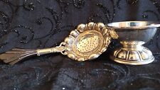 Silver tea strainer for sale  UK