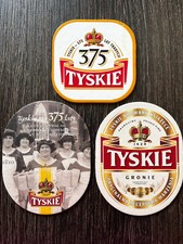Tyskie beer coaster for sale  DONCASTER